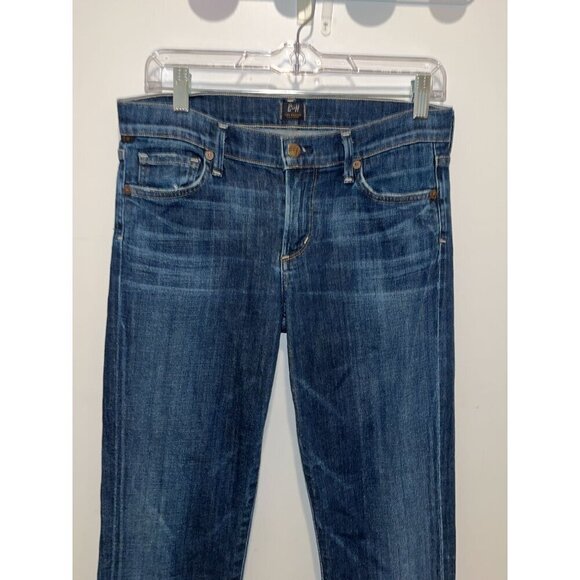 Citizens Of Humanity Womens High-Rise Slim Straight Leg Jeans Size 28 Dark Wash - Picture 2 of 12